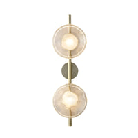 Tide Ripple Glass Wall Light — Stacked Disc LED Wall Sconce