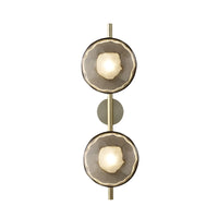 Tide Ripple Glass Wall Light — Stacked Disc LED Wall Sconce