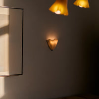 Retro Shell Glass Wall Light — Skirt-Shaped Coloured Glass