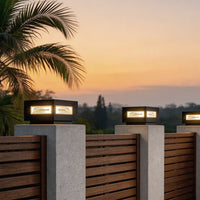IllumiCube | Modern Elegant Solar LED Pillar Light for Outdoor Spaces 0
