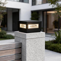IllumiCube | Modern Elegant Solar LED Pillar Light for Outdoor Spaces 4
