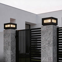 IllumiCube | Modern Elegant Solar LED Pillar Light for Outdoor Spaces 5