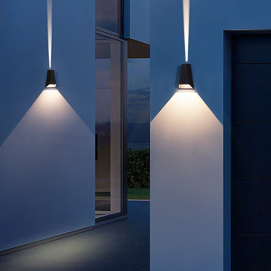 Luminara | Elegant Dual-Light Modern Outdoor Wall Sconce 0