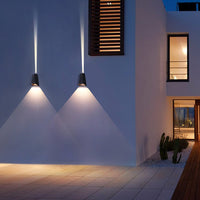 Luminara | Elegant Dual-Light Modern Outdoor Wall Sconce 4