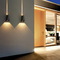 Luminara | Elegant Dual-Light Modern Outdoor Wall Sconce 6