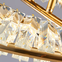 Luminara | Elegant Modern Gold Crystal Flush Mount Light Fixture 5