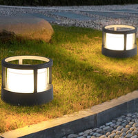Luminara | Elegant Modern Round Outdoor Post Light with Dual Options 8