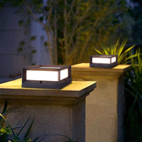 Luminara | Elegant Modern Solar Garden Pillar Light Fixture 4