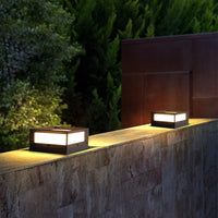Luminara | Elegant Modern Solar Garden Pillar Light Fixture 5