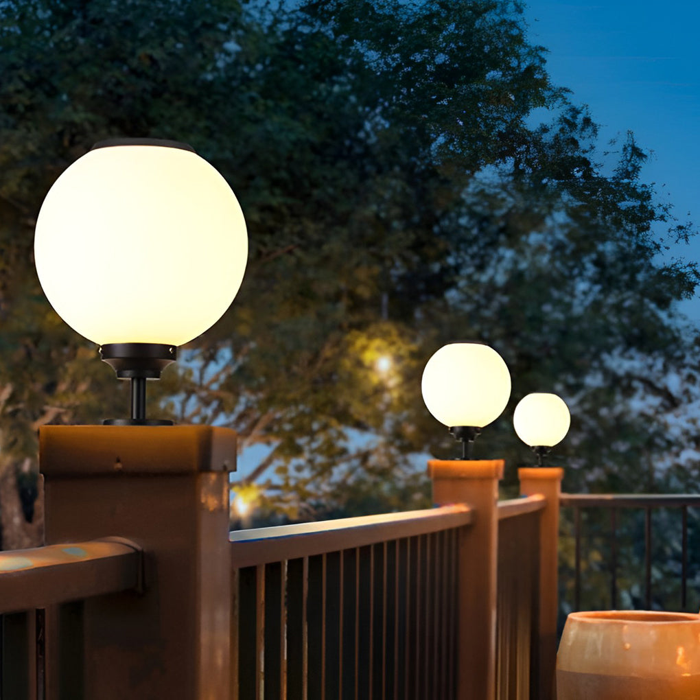 Luminara | Elegant Modern Solar LED Outdoor Gate Pillar Light