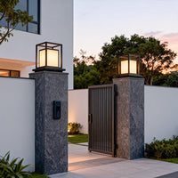 Luminara | Elegant Modern Waterproof LED Outdoor Wall Pillar Light 2