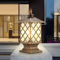 Luminara | Elegant Retro Outdoor Pillar Light with Waterproof Design 4