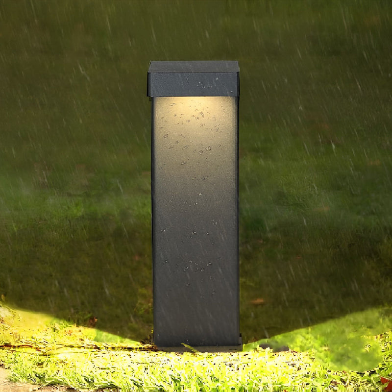 Solar Bollard Light L-Shaped Aluminium Garden Path Light