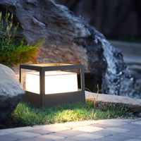 Luminara | Modern Elegant Double-Layered Outdoor Pillar Light 0