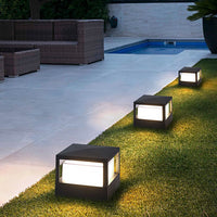 Luminara | Modern Elegant Double-Layered Outdoor Pillar Light 1