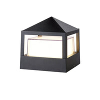 Luminara | Modern Elegant Double-Layered Outdoor Pillar Light 6