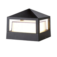 Luminara | Modern Elegant Double-Layered Outdoor Pillar Light 8