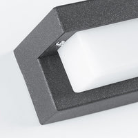Luminara | Modern Geometric Black Outdoor Wall Sconce Light 6