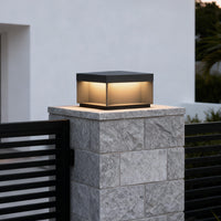 Luminara | Modern Industrial Square Solar Deck Lights with LED 3