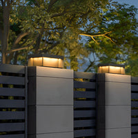 Luminara | Modern Industrial Square Solar Deck Lights with LED 6