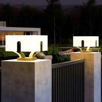 Luminara | Modern Waterproof LED Outdoor Brick Pillar Light 5