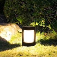 Luminara | Sleek Modern Black LED Bollard Landscape Light 0