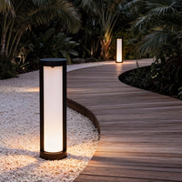 Luminara | Sleek Modern Black LED Bollard Landscape Light 8