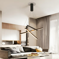 Luminara | Sleek Modern LED Criss Linear Chandelier Light 6