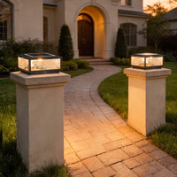 Luminara | Sleek Modern LED Square Outdoor Pillar Light 2