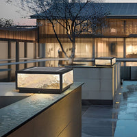 Luminara | Sleek Modern LED Square Outdoor Pillar Light 7