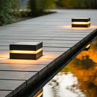 Luminara | Sleek Modern Outdoor Solar Pillar Light Fixture 1