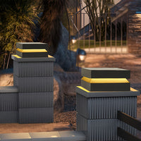 Luminara | Sleek Modern Outdoor Solar Pillar Light Fixture 4