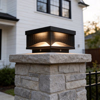 Luminara | Sleek Modern Square Outdoor Pillar LED Light Fixture 1