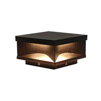 Luminara | Sleek Modern Square Outdoor Pillar LED Light Fixture 12