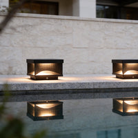 Luminara | Sleek Modern Square Outdoor Pillar LED Light Fixture 4