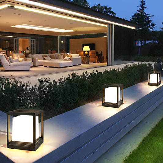 Luminara | Sleek Modern Waterproof Garden Pedestal Light 0