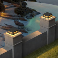 Luminara | Sleek Modern Waterproof Square Outdoor Pillar Light 1
