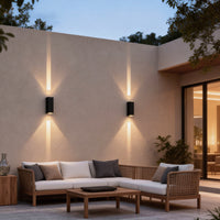 Luminara | Stylish Modern Dual-Beam Outdoor Wall Lights Sconce 1