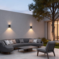 Luminara | Stylish Modern Dual-Beam Outdoor Wall Lights Sconce 2