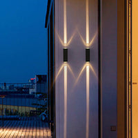 Luminara | Stylish Modern Dual-Beam Outdoor Wall Lights Sconce 3