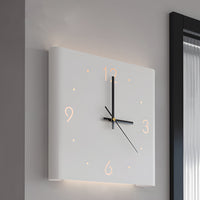 Luminara | Stylish Modern Square Backlit LED Wall Clock Lamp 0