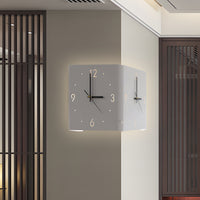 Luminara | Stylish Modern Square Backlit LED Wall Clock Lamp 4