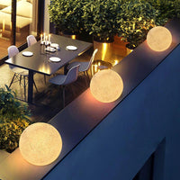 Lunaris | Elegant Modern LED Waterproof Globe Pillar Light 2