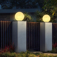 Lunaris | Elegant Modern LED Waterproof Globe Pillar Light 4