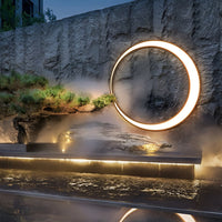 Lunaris | Elegant Modern Outdoor Cylinder Wall Light Fixture 7