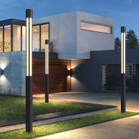 Lunaris | Sleek Modern LED Cylindrical Bollard Light for Outdoor Spaces 4