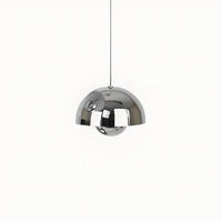 Mid-Century Dome Pendant Light — Glare-Free Metal Shade, 15 Colours