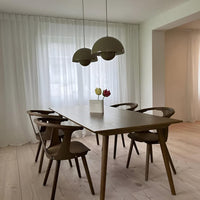 Mid-Century Dome Pendant Light — Glare-Free Metal Shade, 15 Colours