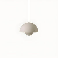 Mid-Century Dome Pendant Light — Glare-Free Metal Shade, 15 Colours