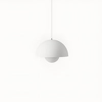 Mid-Century Dome Pendant Light — Glare-Free Metal Shade, 15 Colours